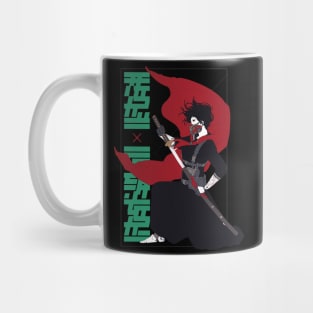 Japanese Samurai Cyborg Girl Vaporwave Urban Style Mug